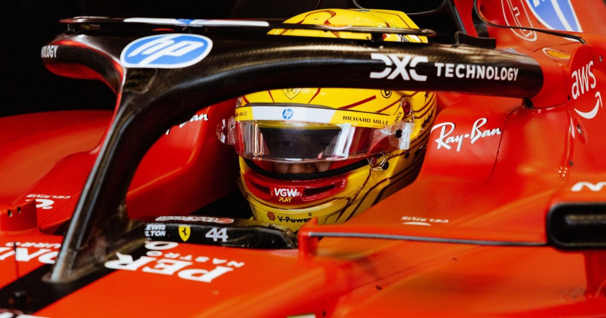 Hamilton makes important Ferrari appearance in Barcelona