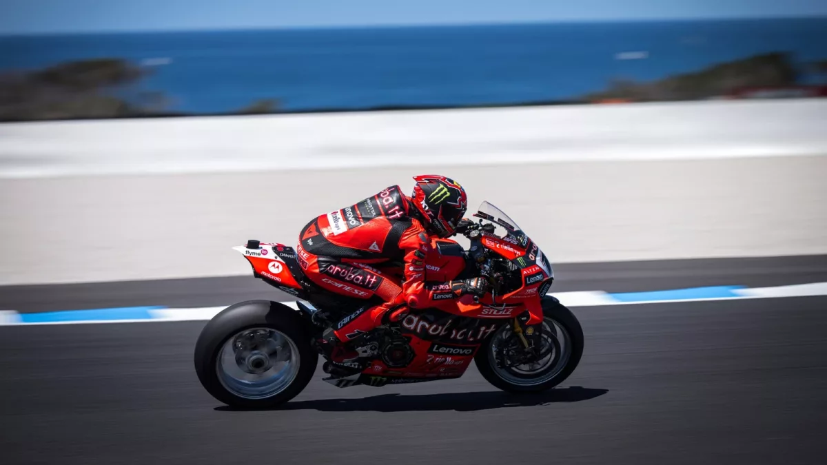 Nicolo Bulega seals dominant Australian WorldSBK treble with Race 2 victory