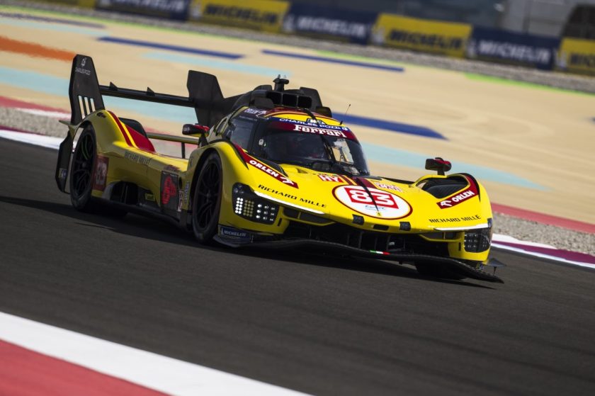 Robert Kubica on top in first WEC pre-season testing session at Qatar