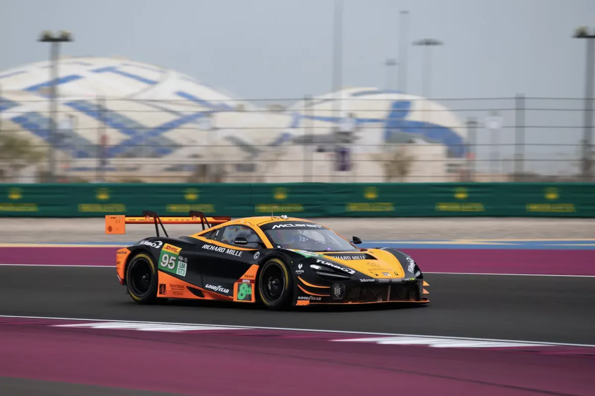 Sean Gelael takes WEC LMGT3 pole over sister McLaren in Qatar