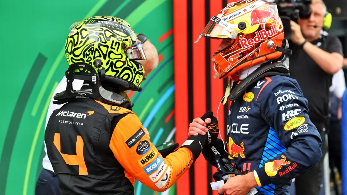 Lando Norris vows to get his ‘elbows out’ more against Max Verstappen in F1 2025