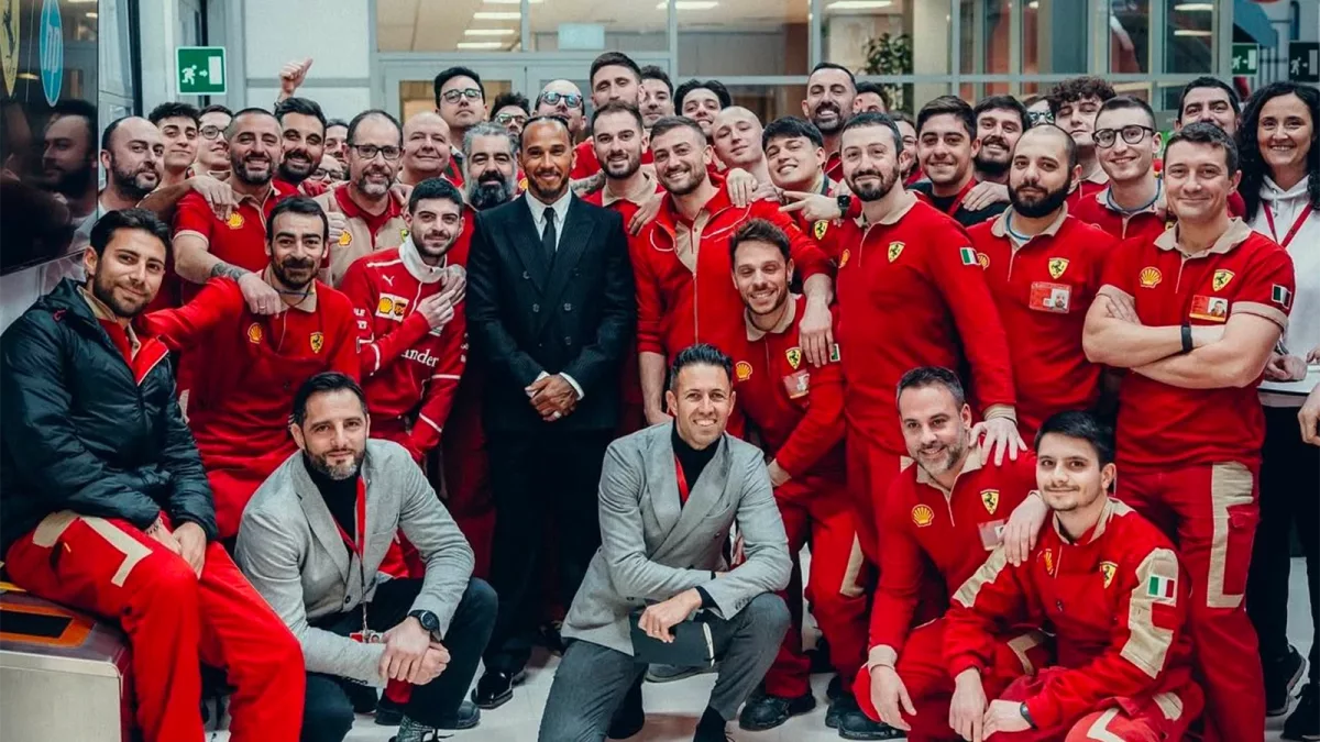 Hamilton Sends Shockwaves as he Speaks Ferrari's Language at F1 Factory