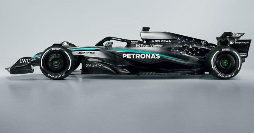 Mercedes launches first F1 car of post-Hamilton era