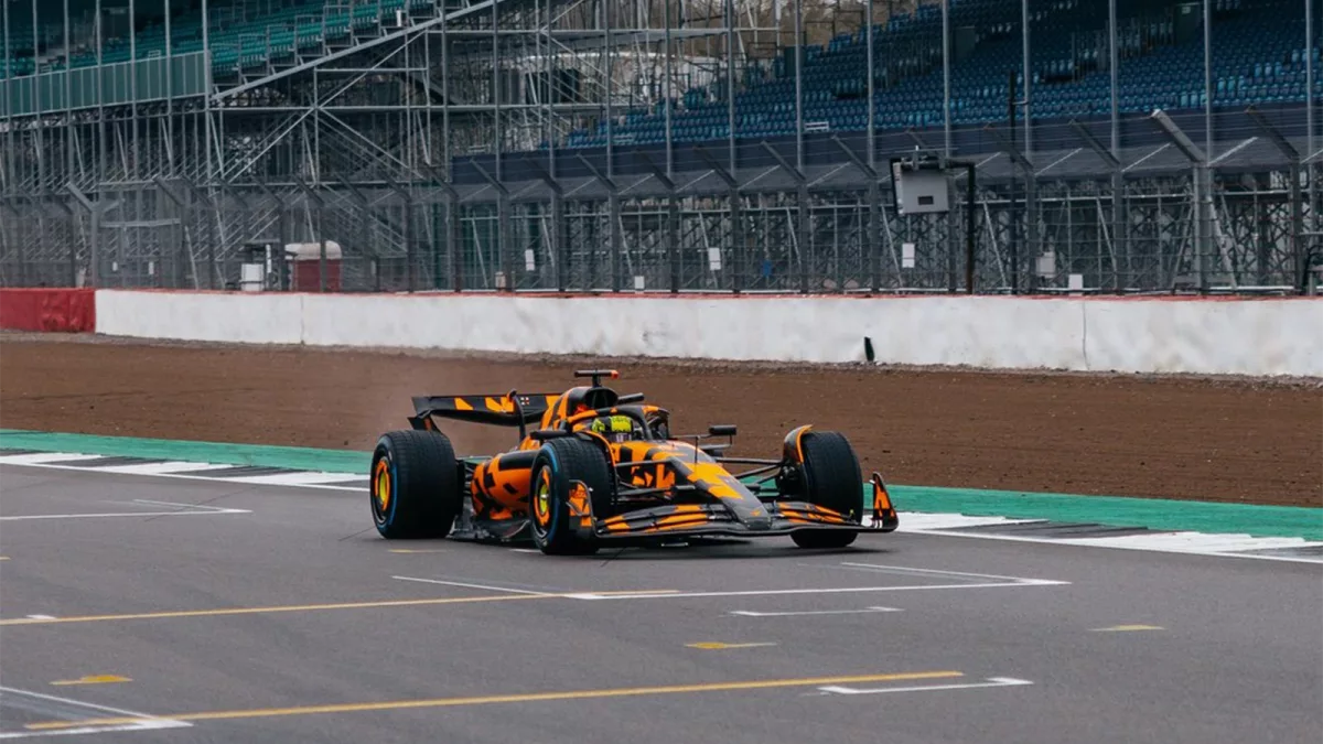 McLaren launches 2025 F1 car in special camo livery at Silverstone