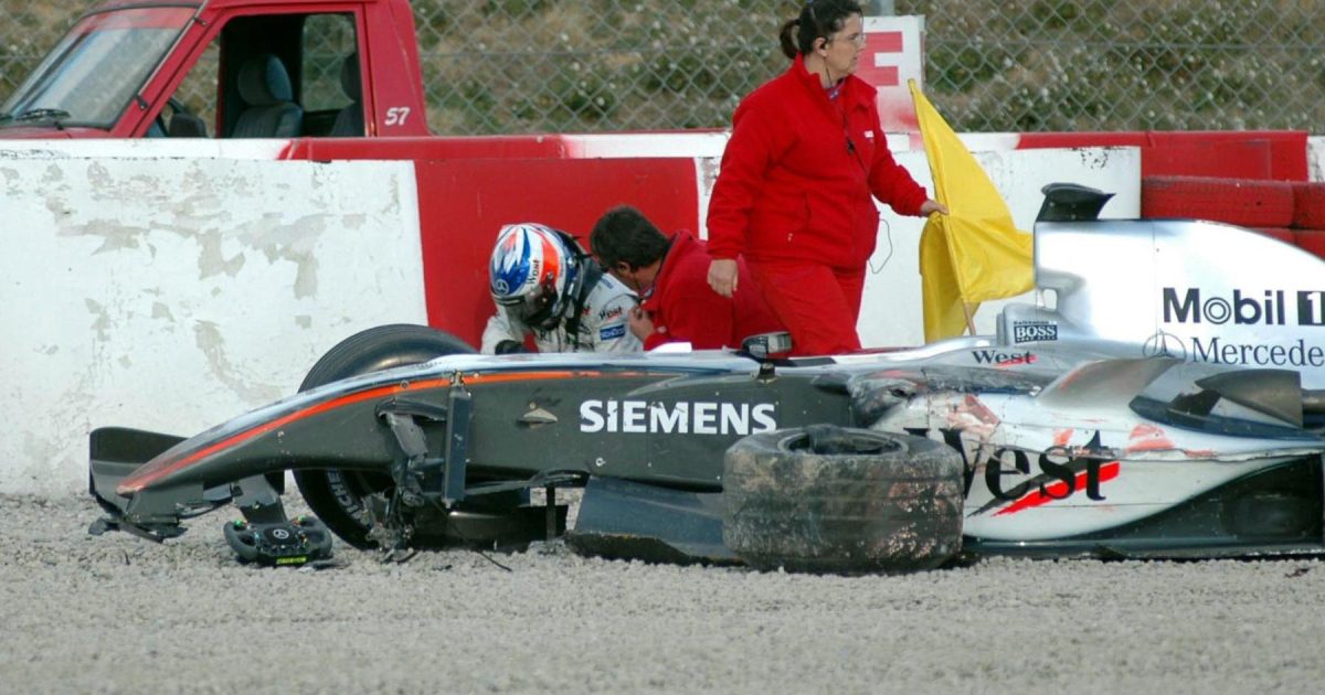 Revisited: Huge Raikkonen crash ends McLaren test early