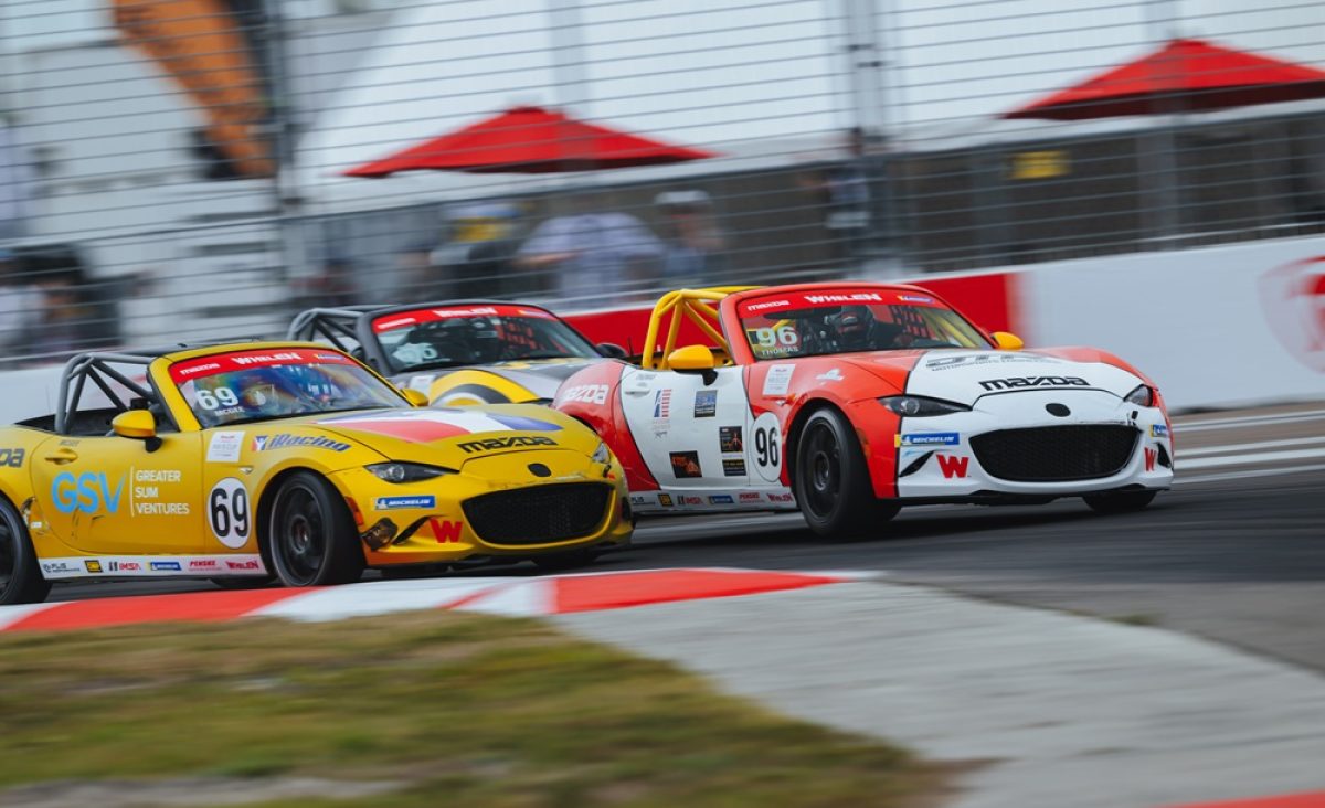 Thomas Triumphs with Immaculate Performance in Mazda MX-5 Cup Race at St. Pete