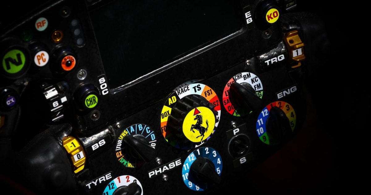 Revealed: The striking differences between the Ferrari steering wheels of Hamilton and Leclerc