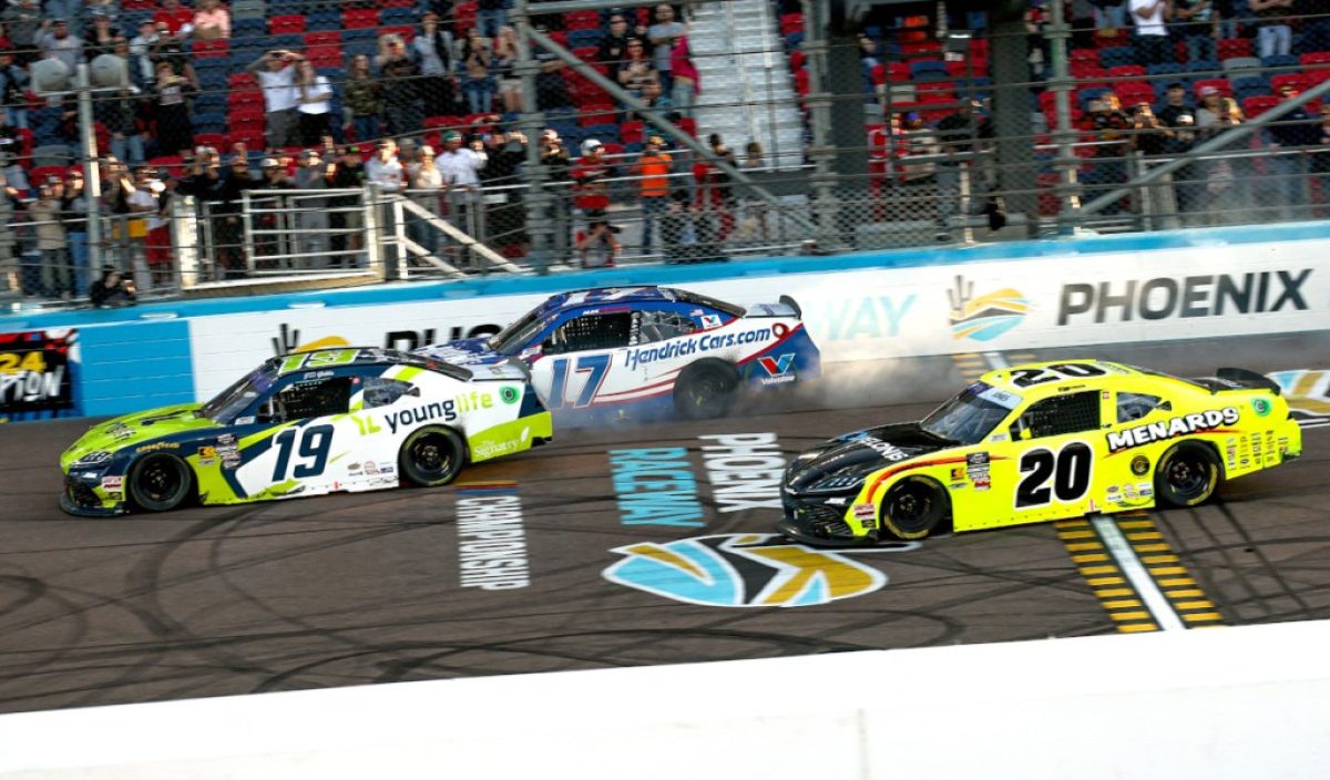 Almirola Dominates with Thrilling Three-Wide Finish to secure Phoenix Xfinity Victory