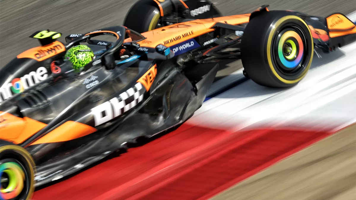 Racing Phenom Lando Norris Dominates in Sizzling Bahrain GP Practice Session