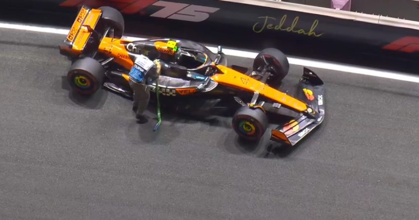 Unfortunate Turn: Lando Norris Faces Setback in Saudi Arabian GP Qualifying Crash