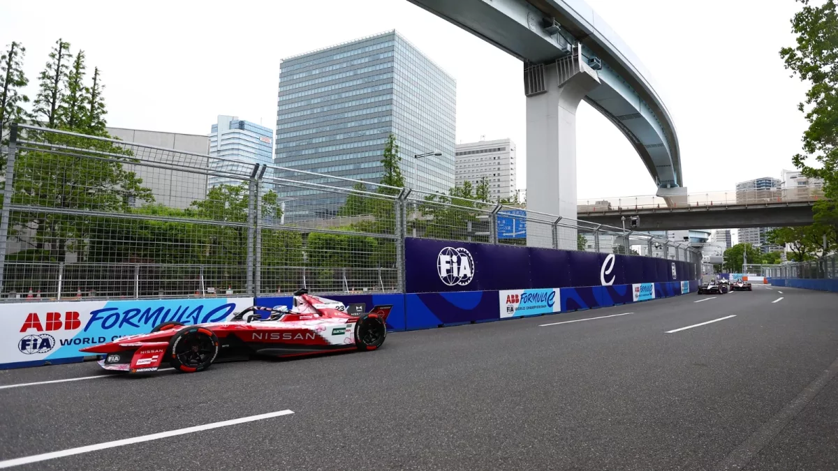 Tokyo E-Prix: Nissan star on pole via FP2 time after qualifying cancelled