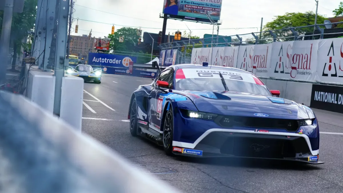 Seb Priaulx Claims IMSA Detroit Pole Position as Ford Dominates Front Row