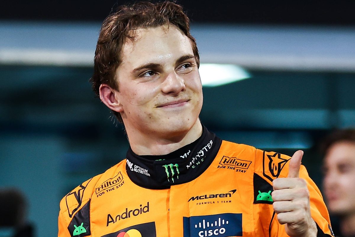 Oscar Piastri handed trophy ahead of Imola Grand Prix