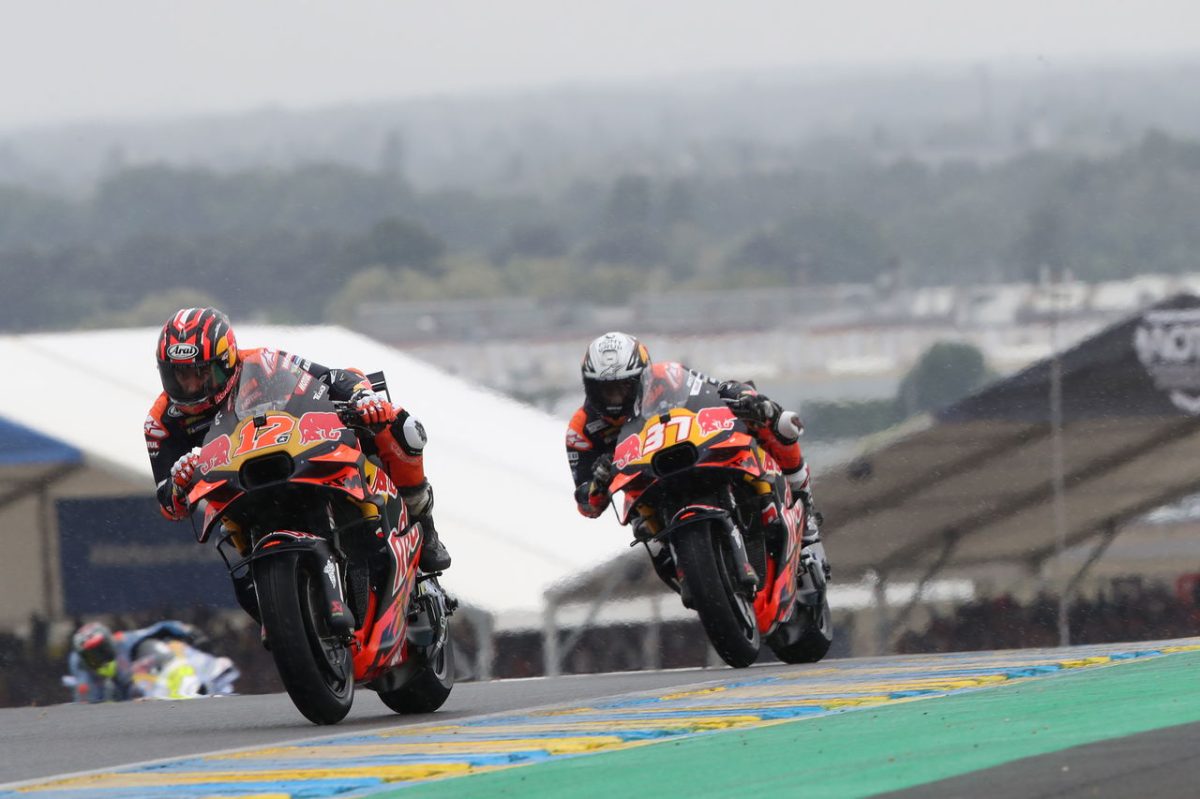 Challenging Conditions Unveil Surprising Challenges for KTM at Wet French MotoGP Race
