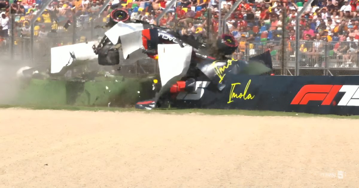 Yuki Tsunoda's Daring Barrel Roll Shocks Spectators in High-Stakes Imola Qualifying Crash