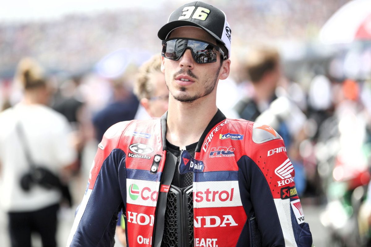 Joan Mir "couldn’t avoid" Fermin Aldeguer's Assen highside: “Big hit, a lot of pain”