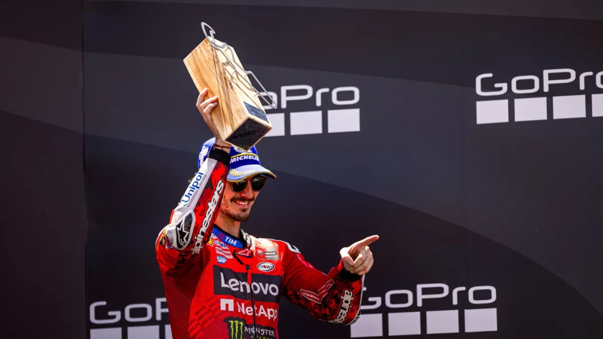Francesco Bagnaia's Triumph: Claiming the Aragon MotoGP Podium with Unwavering Determination