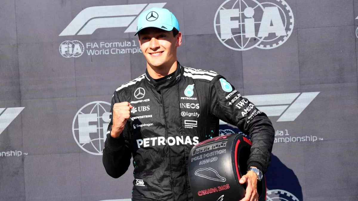George Russell denies ‘exhilarating’ F1 Canadian GP pole all down to tyre gamble