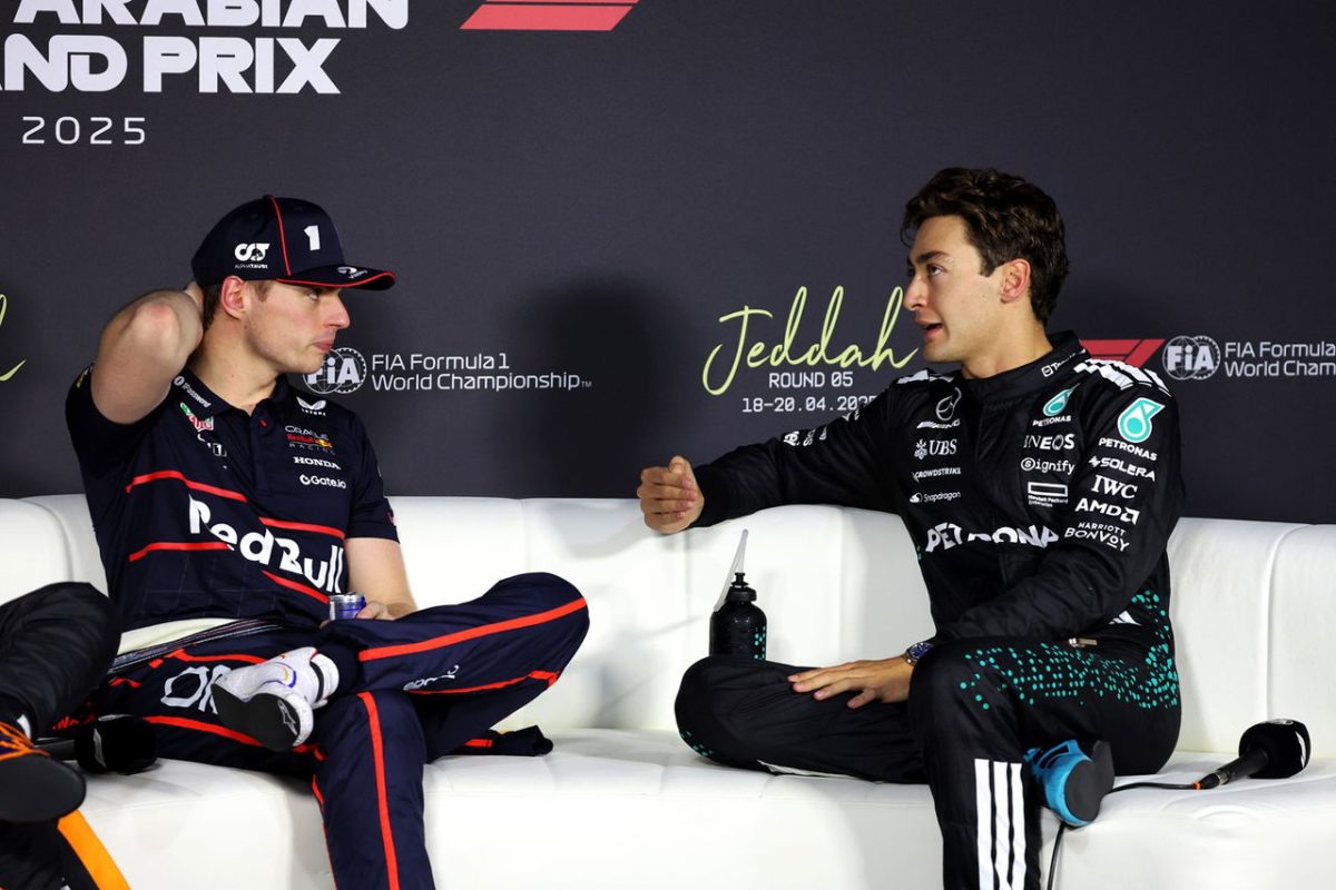 Elegant Integrity: George Russell's Graceful Response to Max Verstappen-Mercedes F1 Rumors