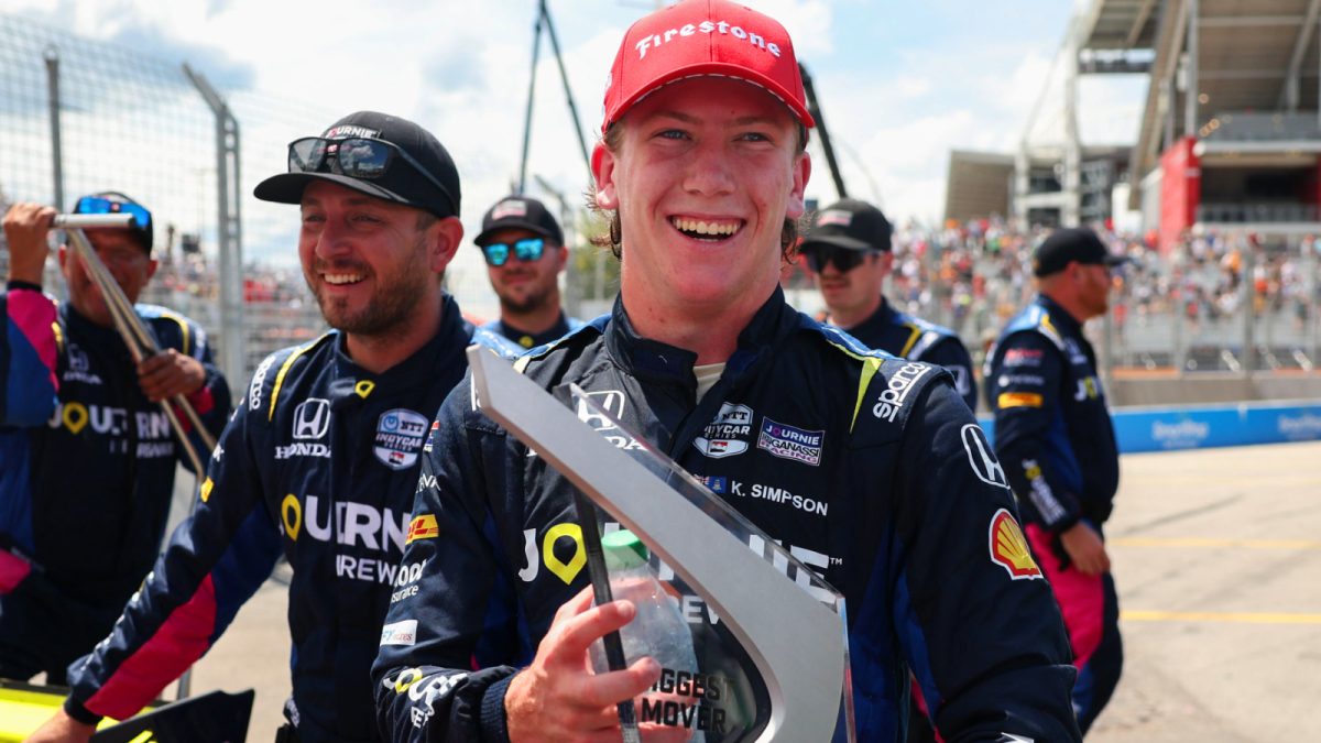 Rising Star Kyffin Simpson Shines Bright with Maiden IndyCar Podium Win