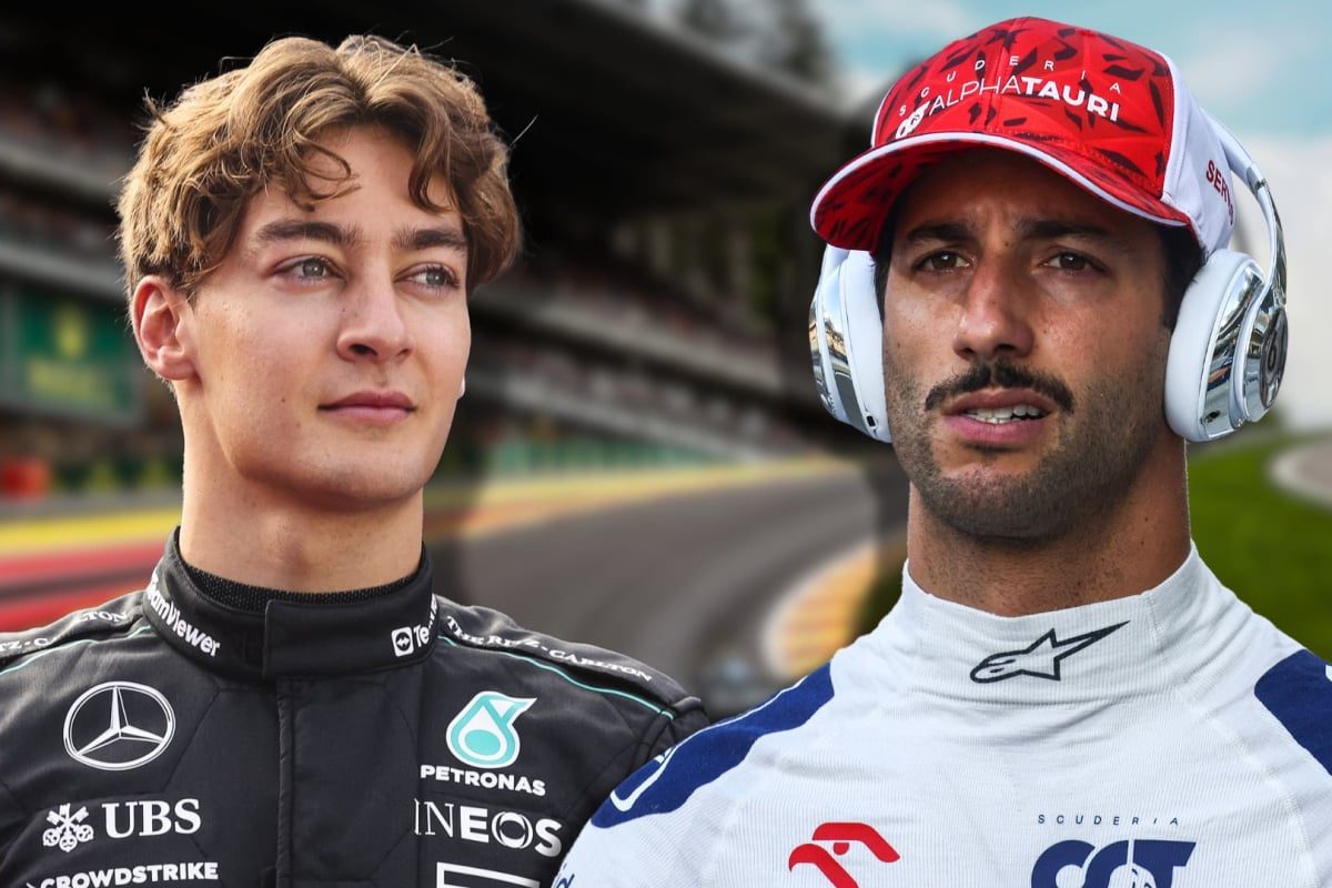 George Russell Pays Tribute to Daniel Ricciardo with a Stellar Gesture at Spa Francorchamps