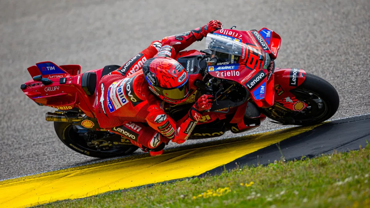 Raining Excellence: Marc Marquez conquers the elements to secure pole in thrilling German MotoGP qualifying