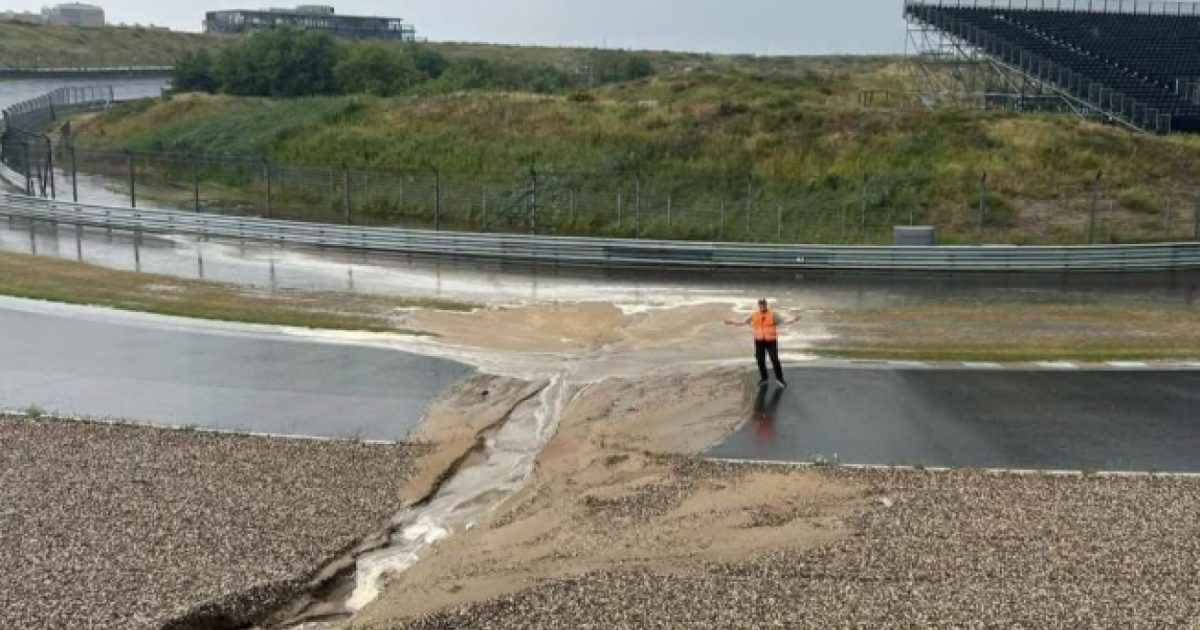 Circuit Zandvoort hit by massive rainfall