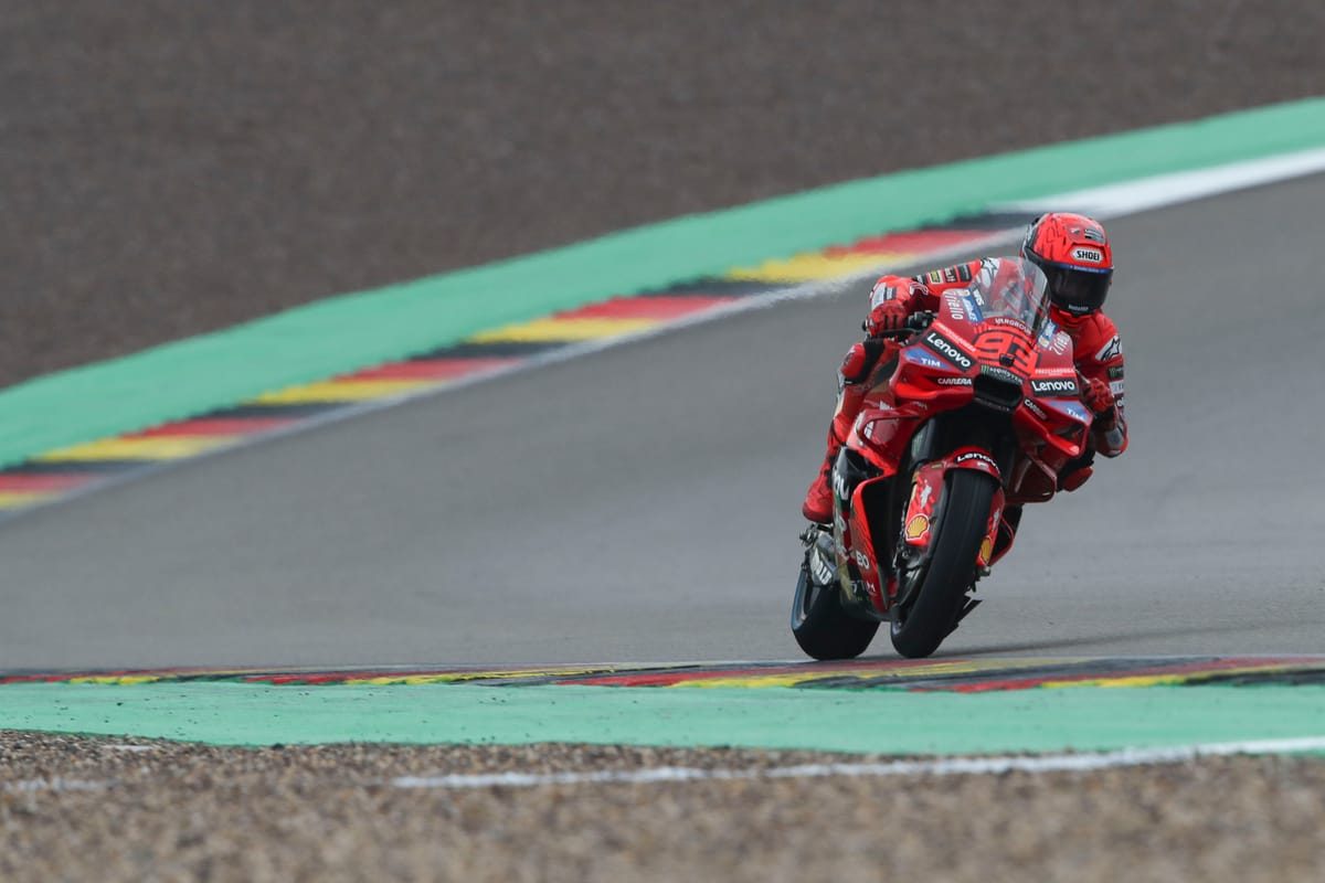 Marquez defeats Zarco in rain duel for German GP pole