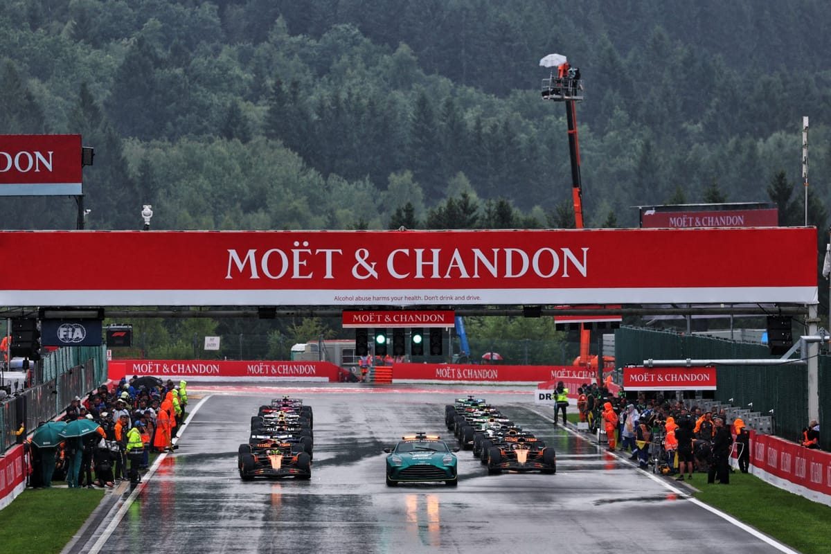 Race Against the Elements: The Suspended Thrills of F1's Belgian Grand Prix