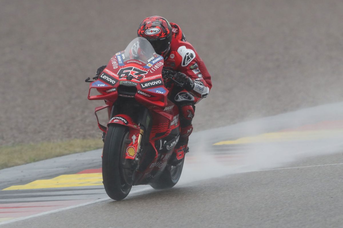 Unveiling Pecco Bagnaia's Soaring Challenges in the Rain: The Ducati Dilemma at German MotoGP