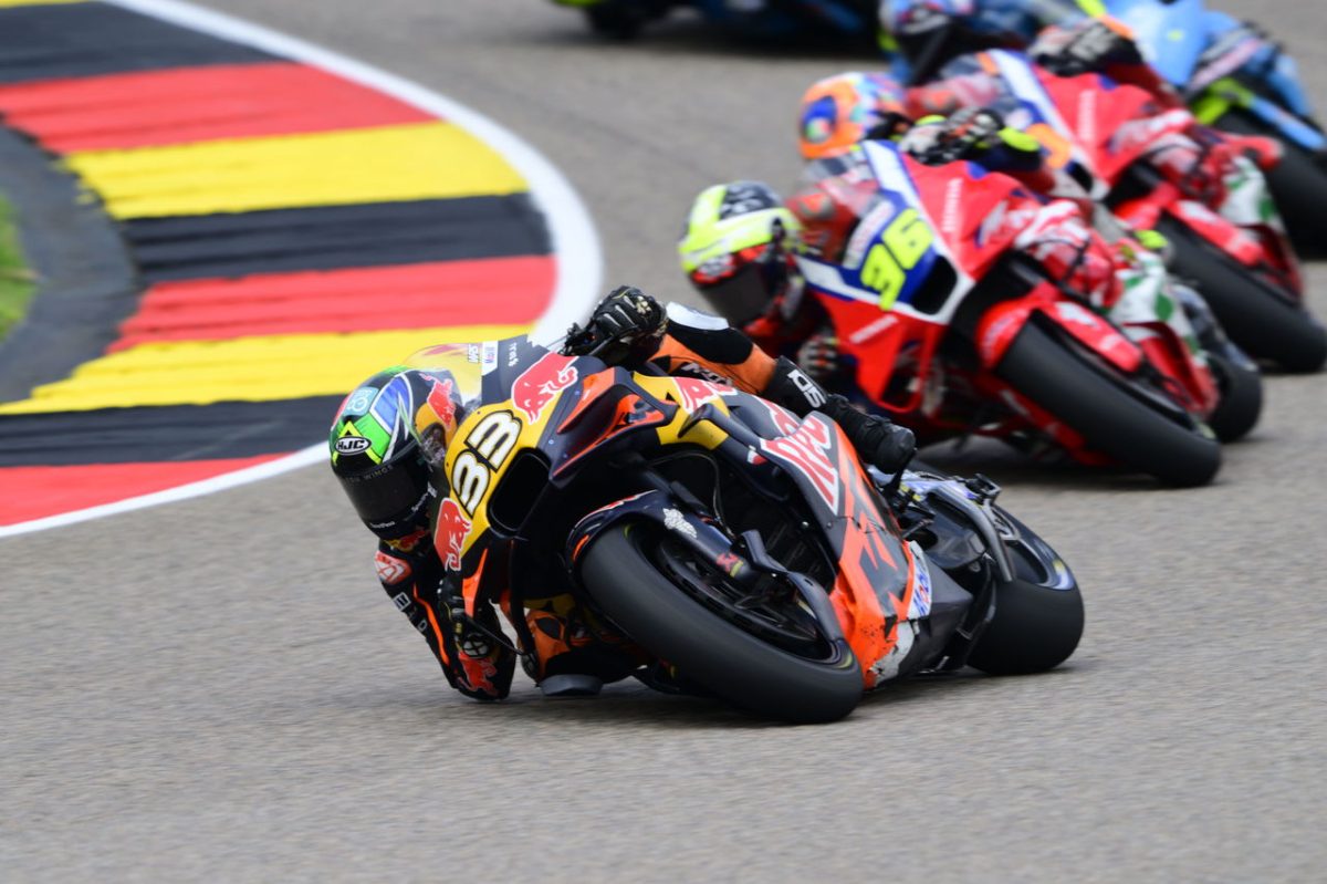 &ldquo;Accomplishment&rdquo; to finish &ldquo;chaos&rdquo; German MotoGP for sole KTM rider