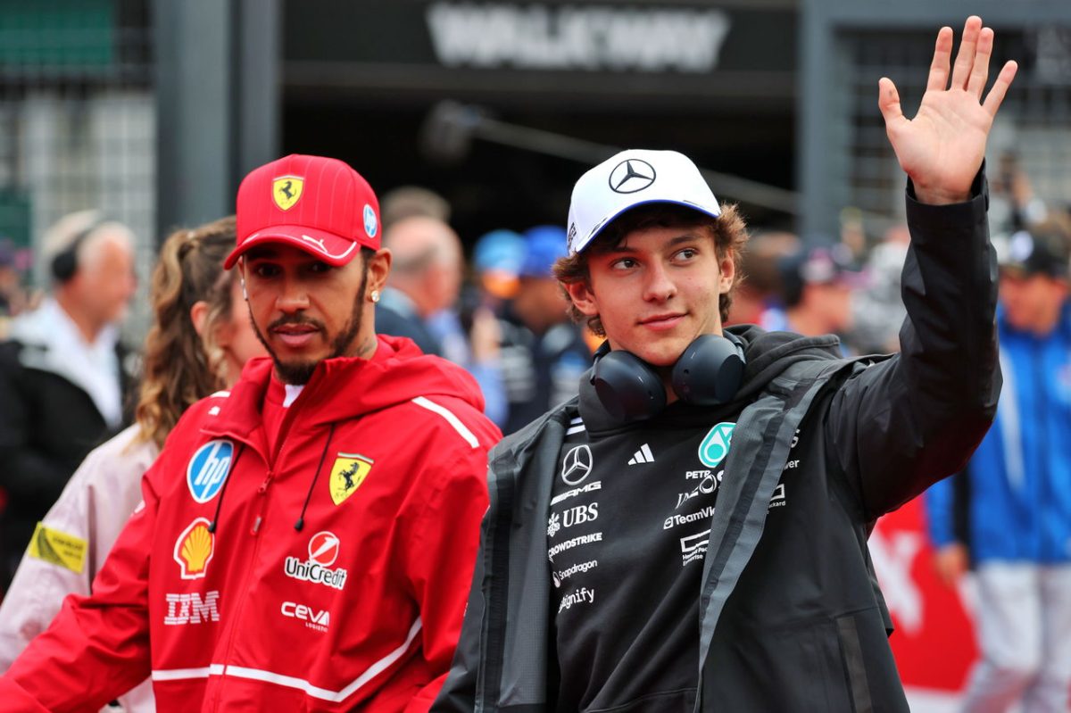 Kimi Antonelli details Lewis Hamilton’s pre-race Mercedes visit at Belgian GP