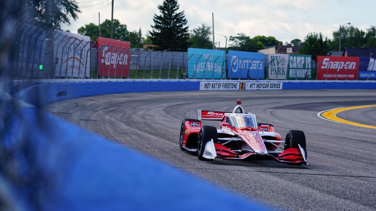 Josef Newgarden tops the timesheets for Milwaukee’s opening practice