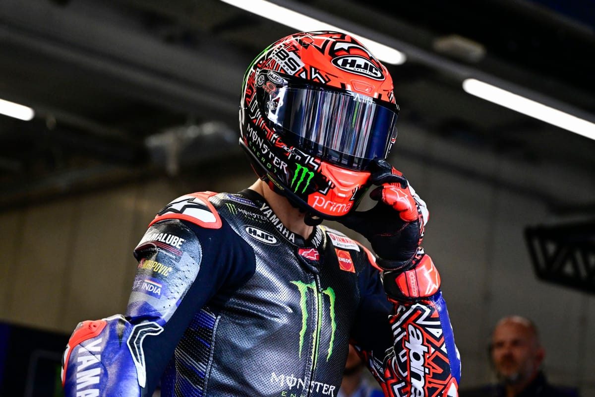 “Quartararo Takes Charge: Setting the Bar High for Yamaha with V4 Laptime Goal”