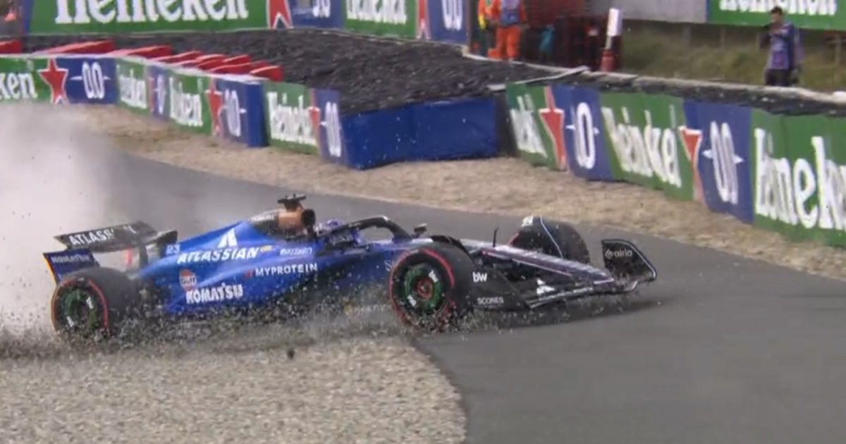 Albon's Untimely Deja Vu: Recreating Verstappen's Crash in Dramatic Dutch GP Incident