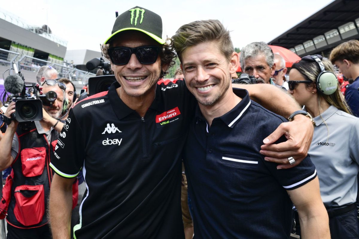 Unveiling the Epic Showdown: Valentino Rossi's Remark to Casey Stoner at the Austrian MotoGP Grid