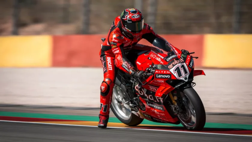 Superiority in Motion: Nicolo Bulega Triumphs in Aragon WorldSBK Race 2