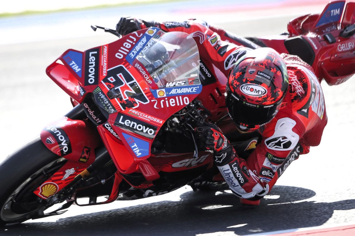 Unleashing Triumph: Francesco Bagnaia Radiates Joy and Confidence in the Phenomenal Misano Grip