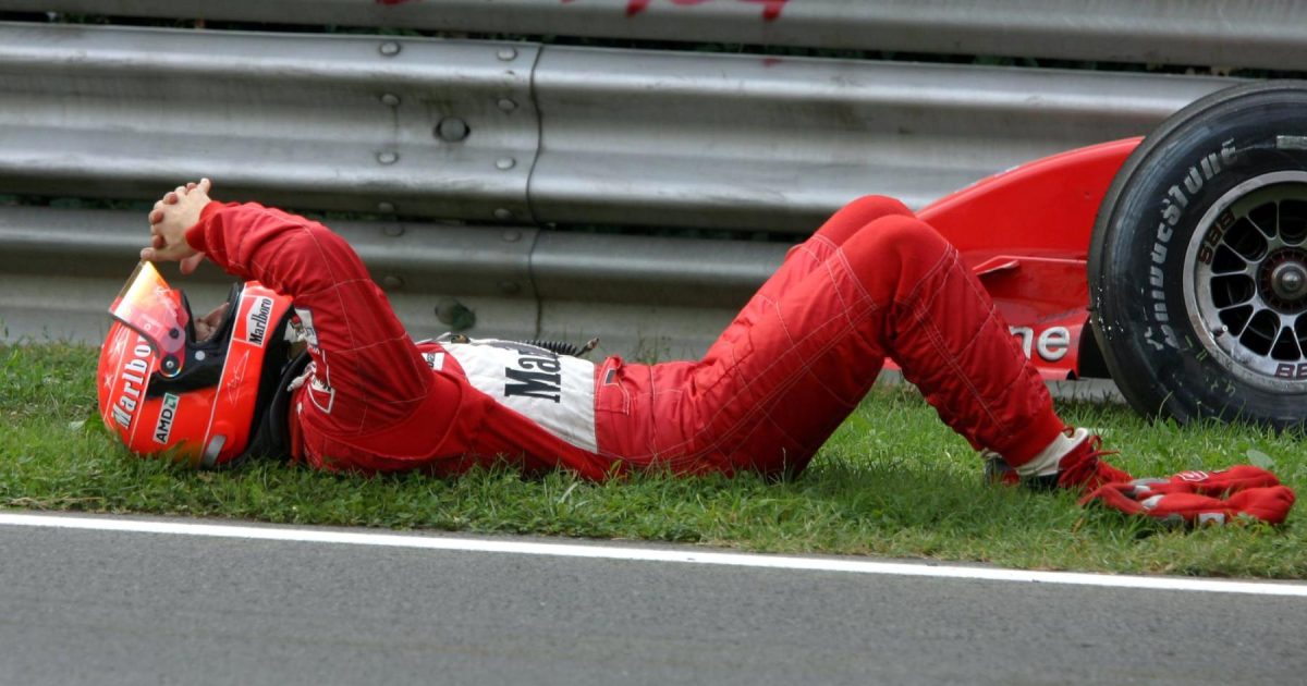 Huge unseen Michael Schumacher F1 crash revisited