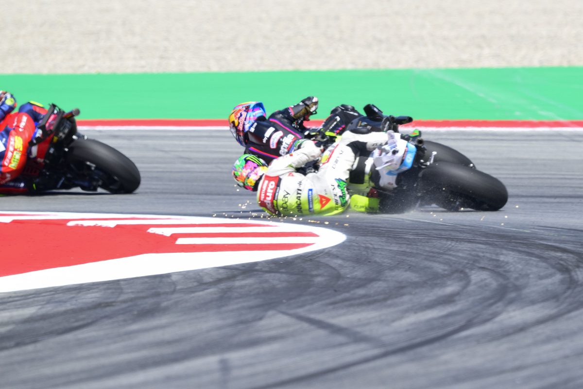 Exclusive: Ducati Duo Penalized for Impactful Aprilia Collisions in High-Stakes Barcelona MotoGP Showdown