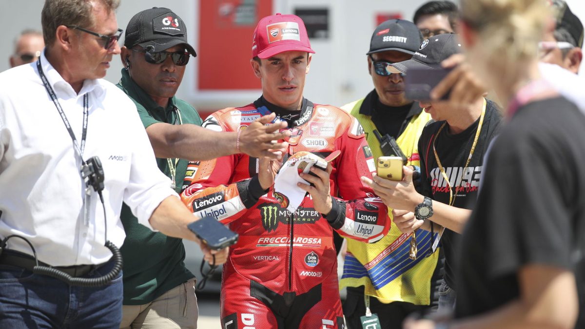 Marc Marquez injury fears after Bezzecchi clash in Indonesian MotoGP