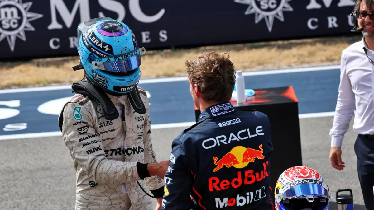 Russell's Fearless Move: A Last Chance Gamble at the US GP Sprint