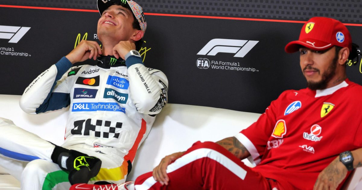 Lewis Hamilton issues 'aggressive' threat in Lando Norris pursuit