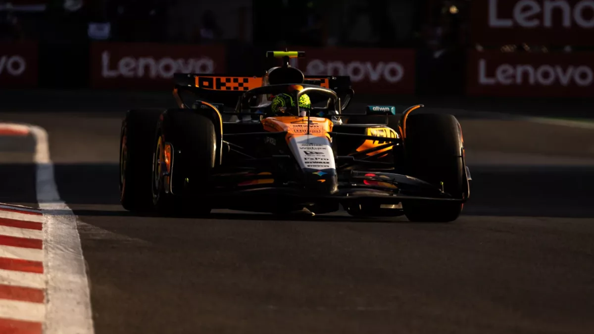 Racing in Adversity: Lando Norris Faces McLaren Challenges in F1 Mexico GP Practice