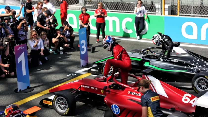 Racing Phenom Maya Weug Secures Top Spot in Singapore F1 Academy Qualifying