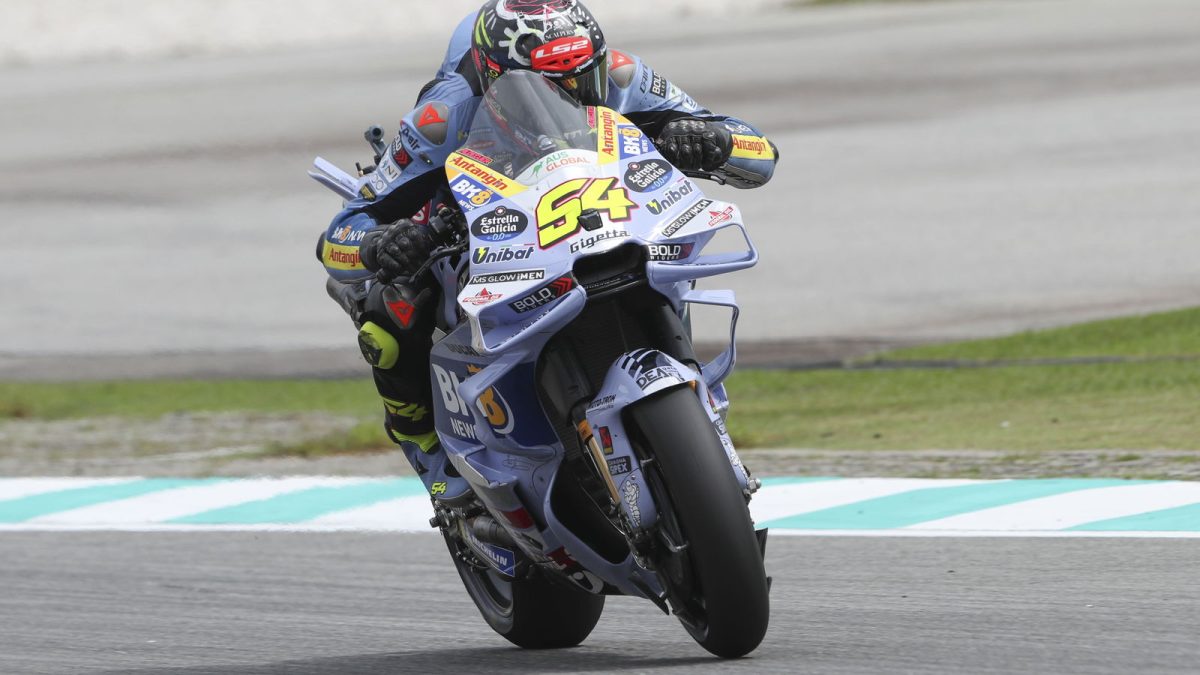 2025 Malaysian MotoGP: Fermin Aldeguer tops rain-affected Sepang FP1