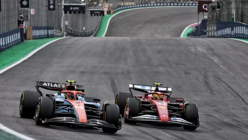 Carlos Sainz's Championship Hopes Dashed: Lewis Hamilton Collision Costs Him Points in F1 Brazil GP