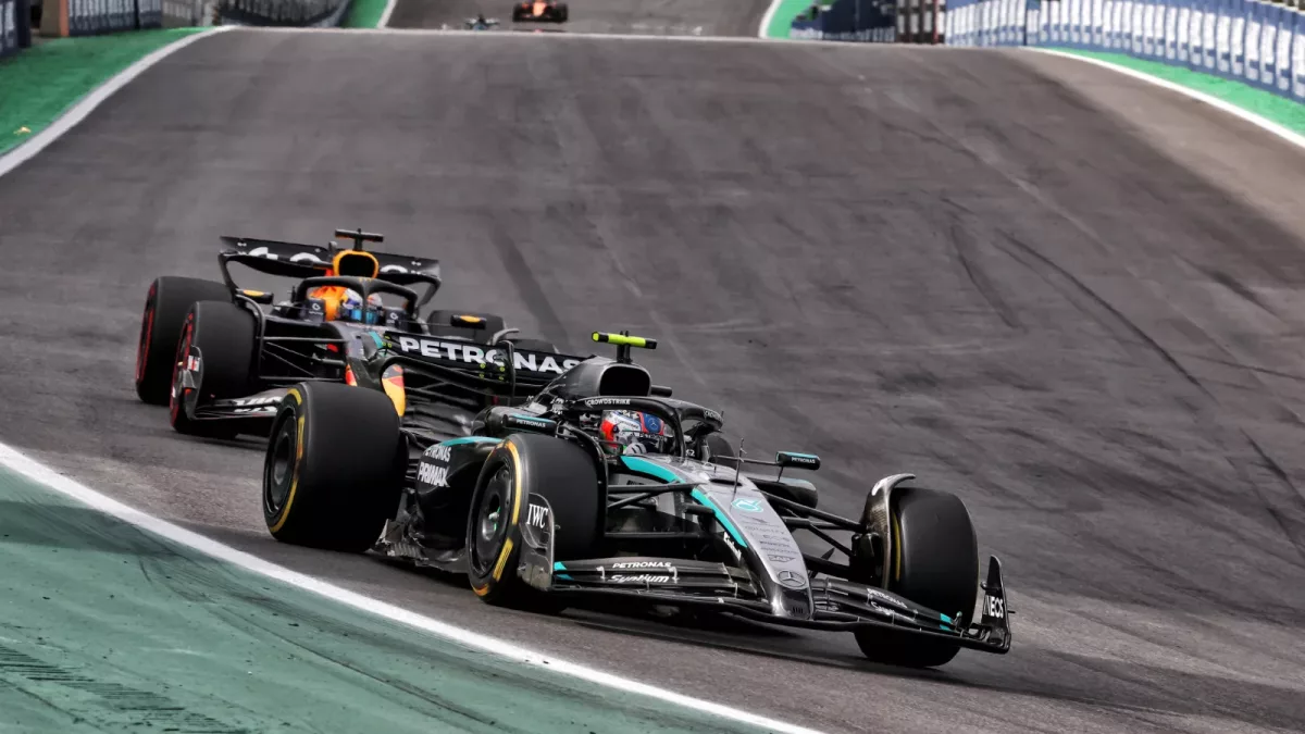 Under Pressure: Kimi Antonelli's Masterful Defense Against Verstappen in F1 Brazil GP