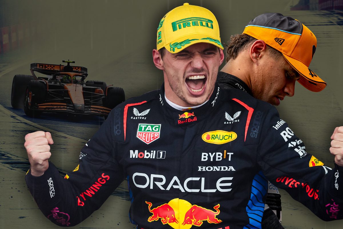 Drenching Drama: Verstappen Reigns Over Norris in a Rain-Drenched Brazilian F1 Showdown