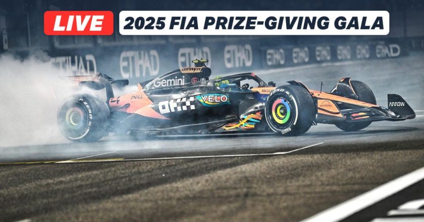 LIVE: Watch the 2025 FIA prize-giving gala